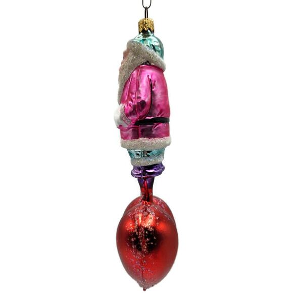 Christopher Radko Heartfelt Santa Claus Red Heart Valentines Christmas Ornament - Picture 6 of 10
